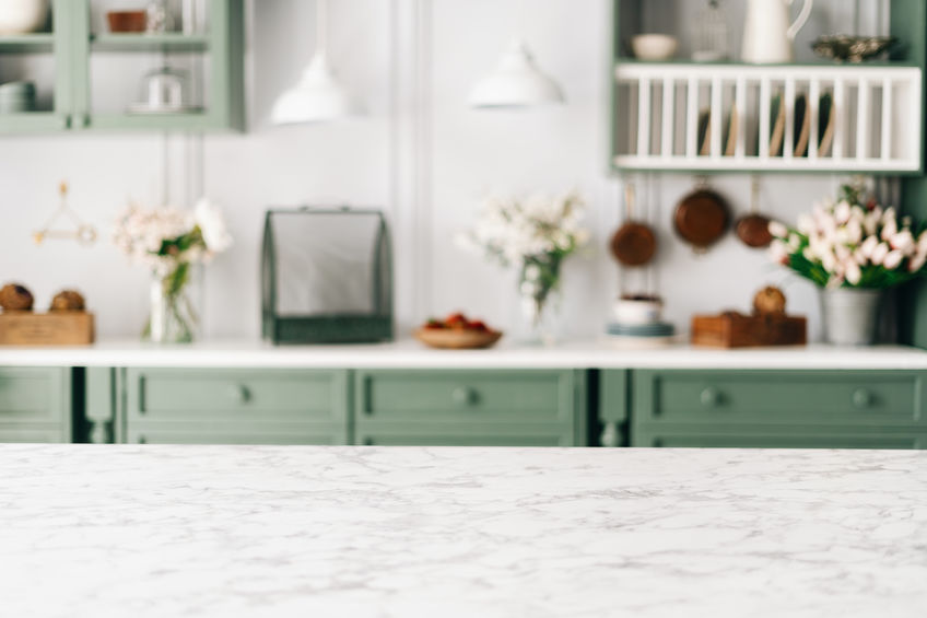 kitchen marble countertop with natural stone sealer